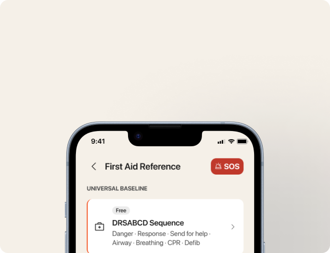 First Aid Reference hover